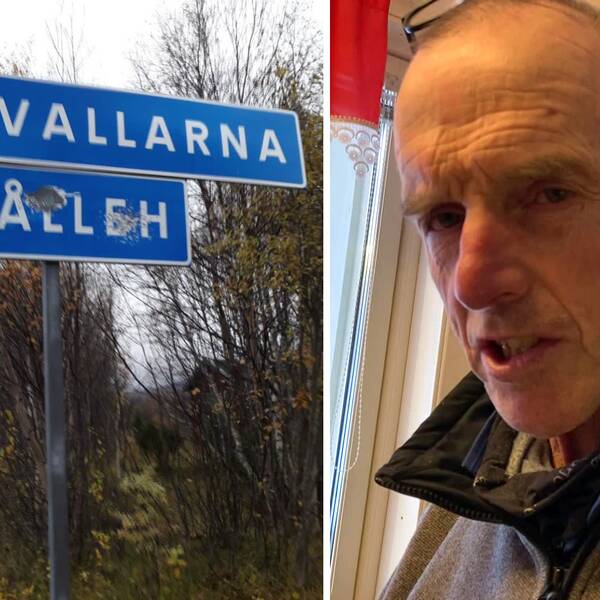 I klippet: Bengt Stenberg (t.h) om hur han kämpat med att rädda skyltarna i Våålleh.