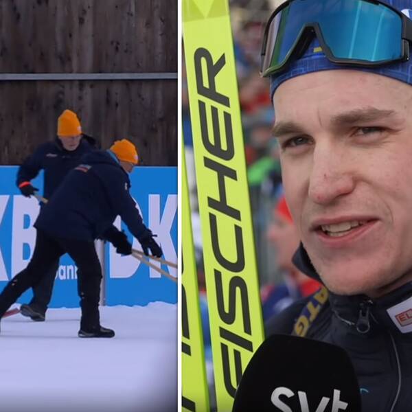 Martin Ponsiluoma var kritisk mot arrangören efter herrarnas jaktstart.