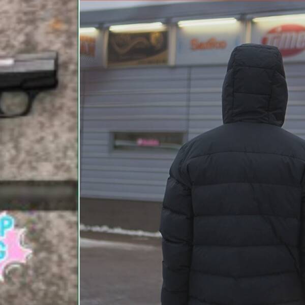 Bilden till vänster är hämtad från ett förundersökningsprotokoll av en gängkriminell man. Bilden till höger är en arrangerad bild som ska illustrera Mohammed.