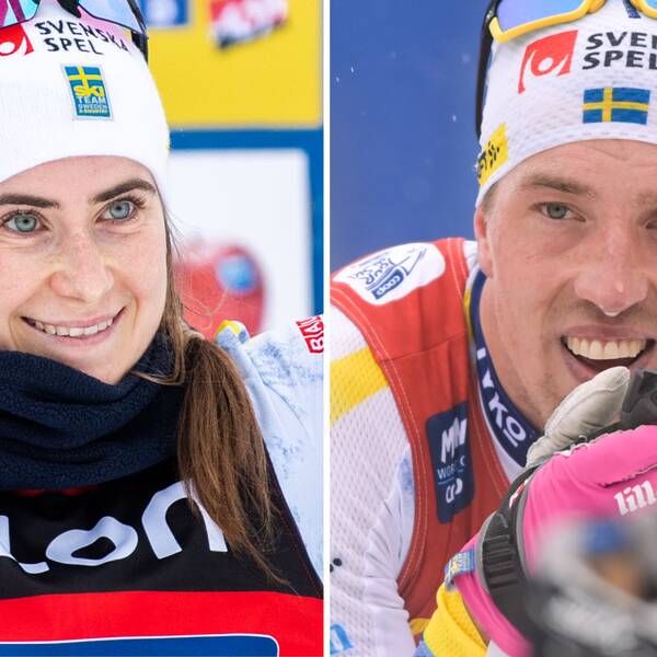 Ebba Andersson och Calle Halfvarsson.
