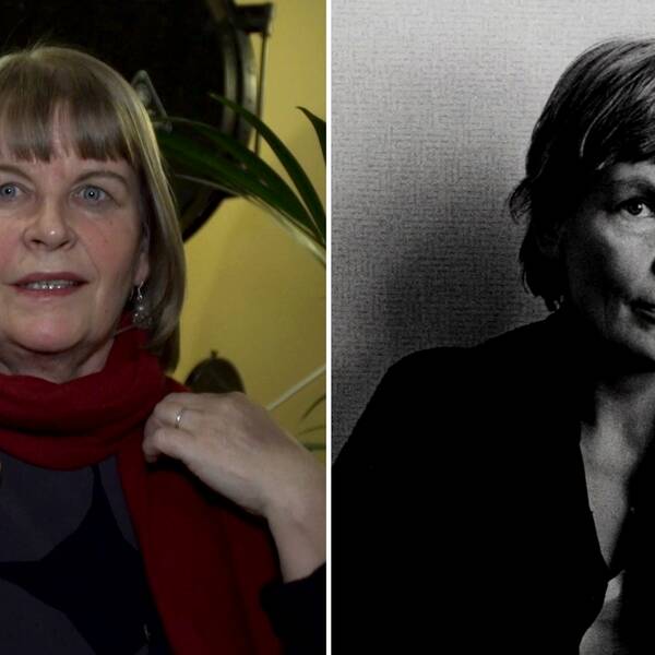 Vasemmalla dokumentin tekijä Leena Kilpeläinen ja oikealla tekstiilitaiteilija ja suunnittelija Maija Isola vuonna 1971.