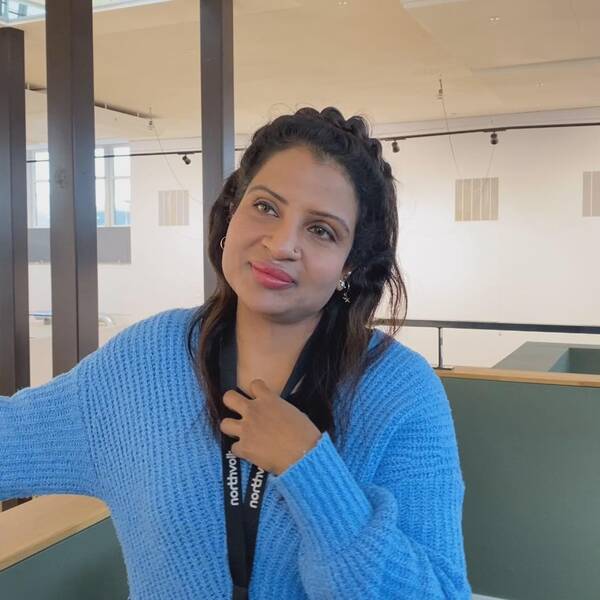 Sajini Iyer från Indien på Northvolt i Västerås