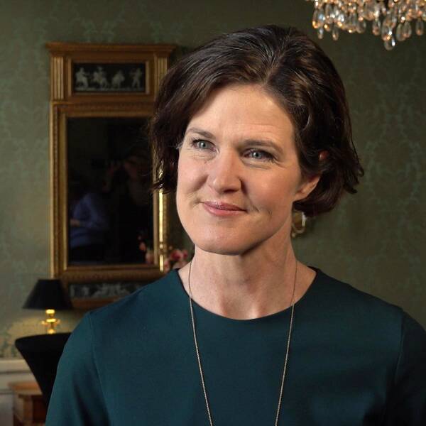 Anna Kinberg Batra i Tessinska palatset.