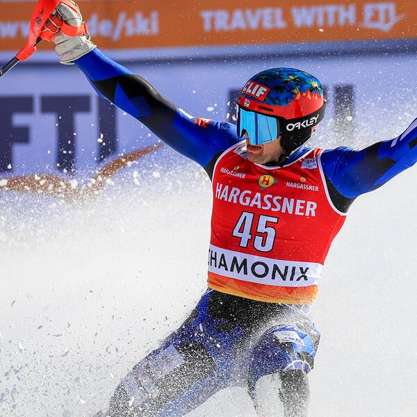 AJ Ginnis, Grekland, skrällde och knep andraplatsen i Chamonix.