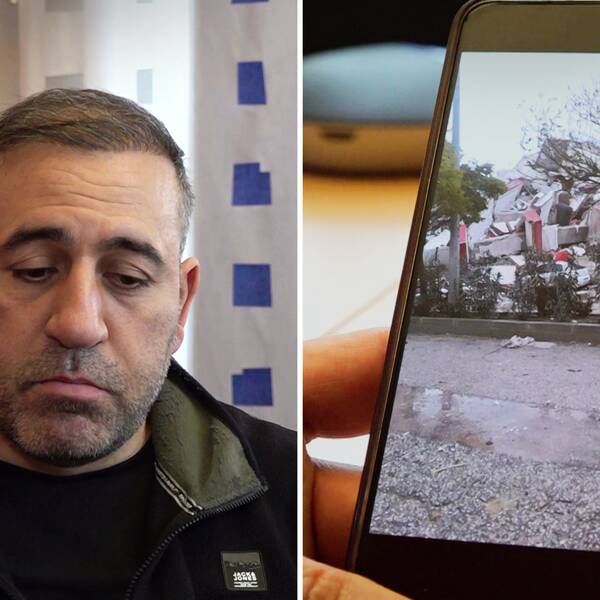 Ömer Dönmez från Östersund har familj och släkt i det jordbävningsdrabbade området i Turkiet. Hör honom berätta i klippet. På bilden ser man Ömer, en mörkhårig man med skäggstubb. Han är klädd i en grönsvart tröja.