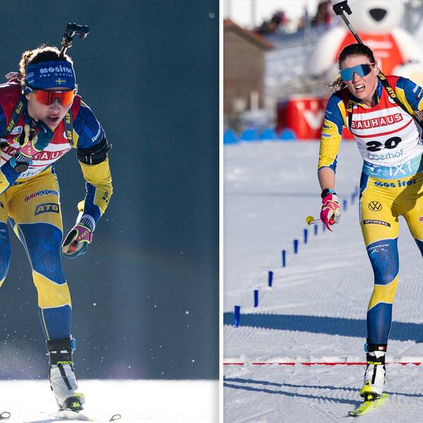 Hanna Öberg låg nästan 15 sekunder efter Linn Persson inför slutvarvet – se avgörandet här.