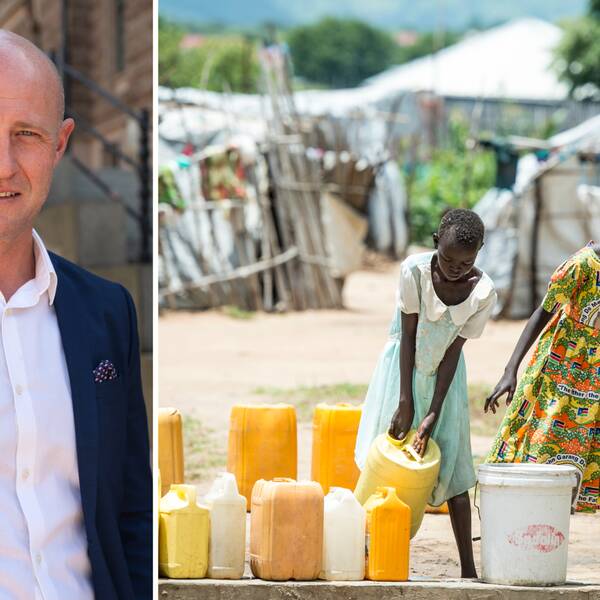 Andreas Zetterlund är programchef på Läkarmissionen. Han berättar om hur de kommer att använda vattenrenaren i Afrika.