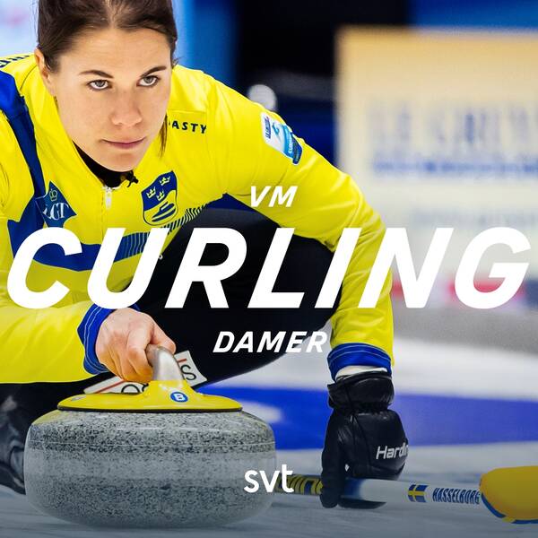 Från damernas curling-VM i Sandviken.