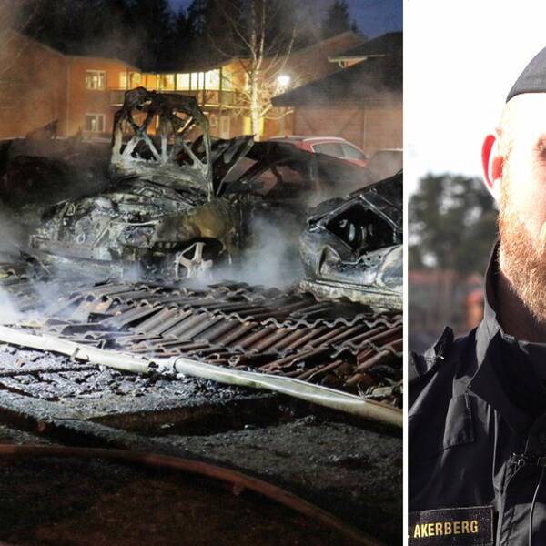 Tobias Åkerberg, chef för områdespolisen i Mullsjö, berättar om den senaste tidens bränder och skadegörelse.