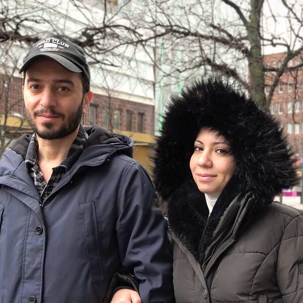 Dana Kanakri och Raed Shikha bor i Helsingborg och är två av många som tycker matpriserna är för dyra, särskilt mejeriprodukter.