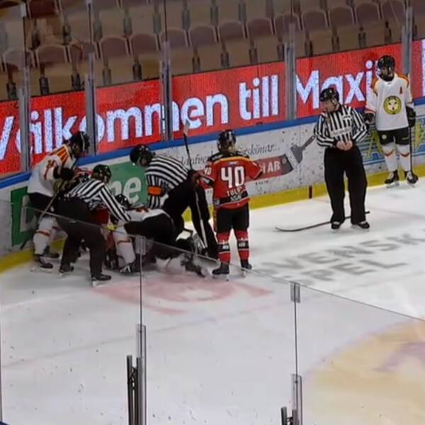 Finalmatchen mellan Luleå och Brynäs avbruten.