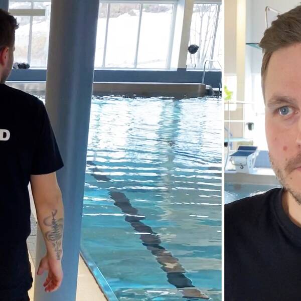Badvärd i Ljungandalens simhall i Fränsta