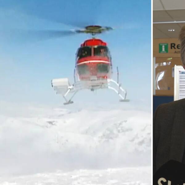 Helikopter i fjällvärlden och porträtt på Peter Samuelsson, vd för Kiruna Lappland.