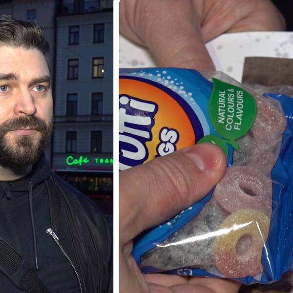 Martin är narkotikapolis och en påse med godis i 
