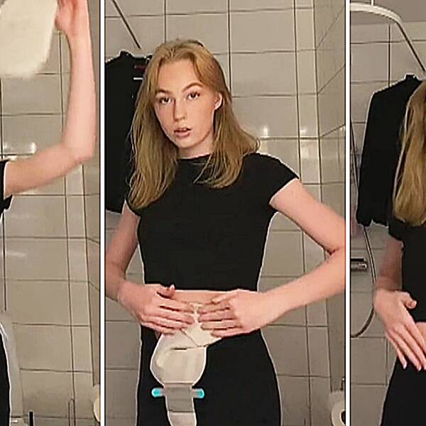 Julia Karlsson från Boden visar hur du byter stomipåse i tre steg.