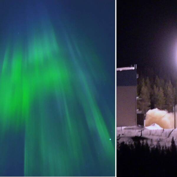 Här skjuts raketen upp – och norrskenet bildas på himlen.