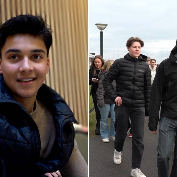 Linus Dahlstrand går i klass nio på Strandängsskolan i Båstad och tycker om initiativet från skolan – med frukost och promenad – innan det natioenlla provet.