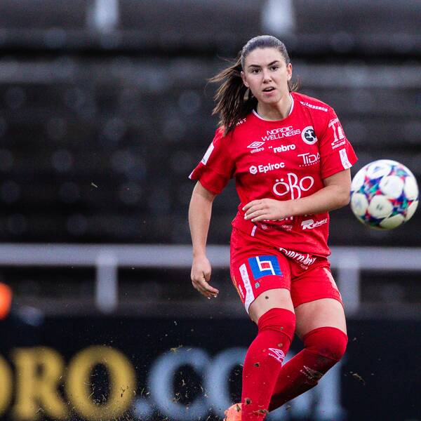 F19-landslagsspelaren Emilia Pelgander är en av Kif Örebros egenfostrade talanger. 