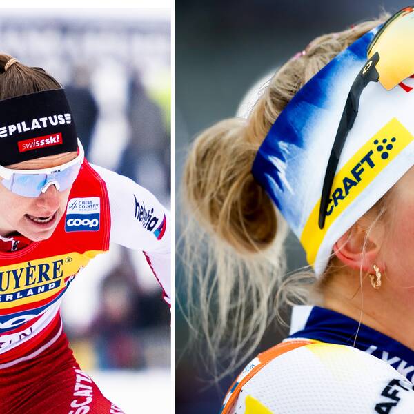 Nadine Fähndrich och Emma Ribom krokade ihop i Lahtis. 