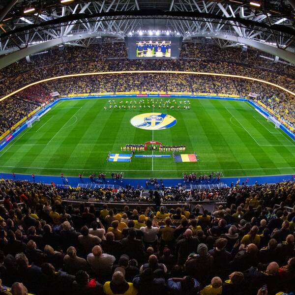 Matchen mellan Sverige-Belgien i EM-kvalet på Friends slutade med en 3-0-förlust för Blågult.