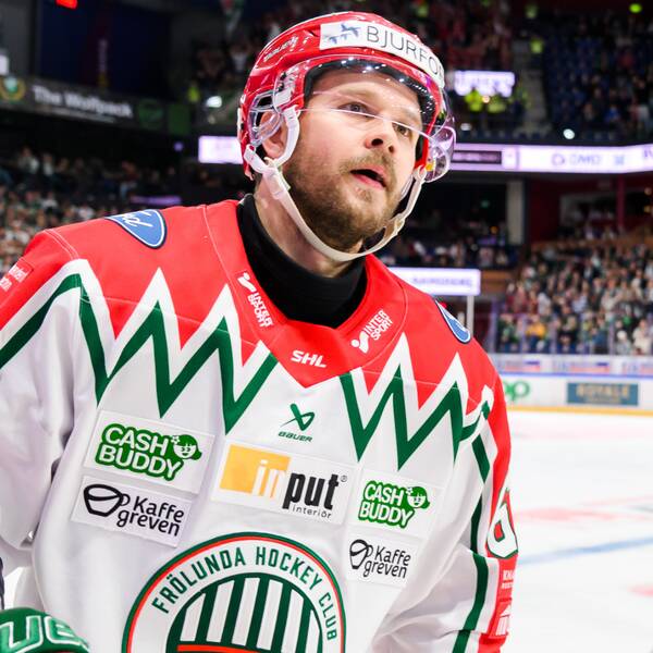 Frölundas Jacob Nilsson under en kvartsfinal mot Färjestad.