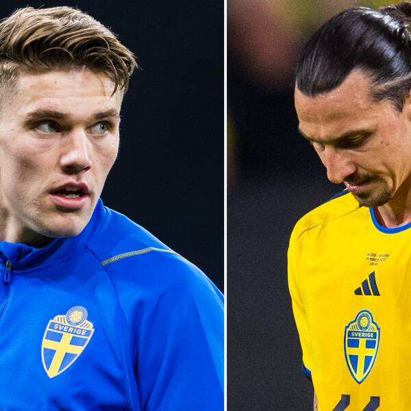 Viktor Gyökeres från start, medan Zlatan Ibrahimovic är utanför truppen.
