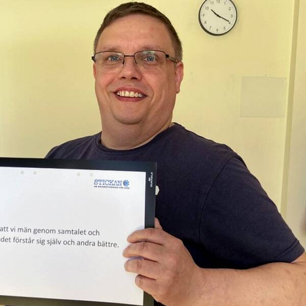 Patrick Swing är samtalsledare på den nyöppnade krismottagningen.