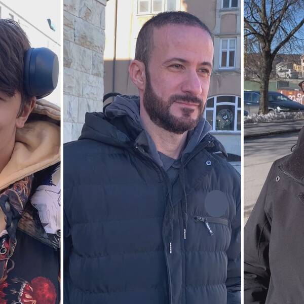 Bilden är ett montage. Till vänster syns en kille med brunt hår och som har hörlurar på huvudet. I mitten kan du se en man som har skägg och en svart jacka. Till höger syns en kvinna som har glasögon och en svart jacka. Alla tre står utomhus.