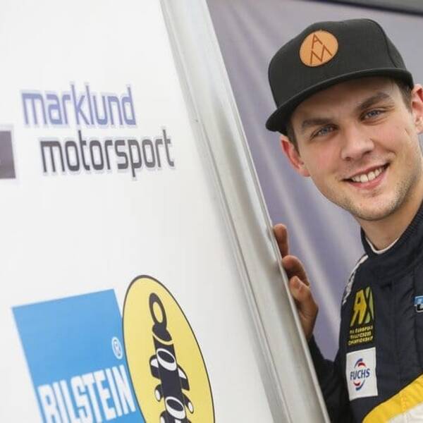 Anton Marklund tar EM-guld i rallycross.