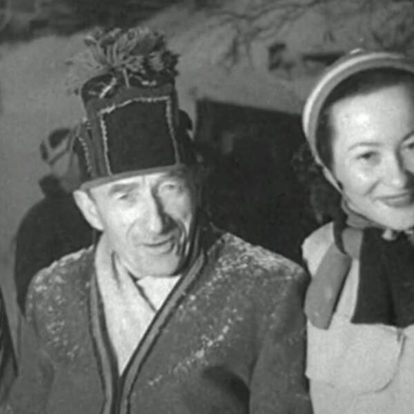 prisutdelning vid slalom-VM i Åre 1950