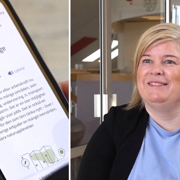 Linnéa Stigsäter är chef på Arbetsförmedlingen i Huddinge.