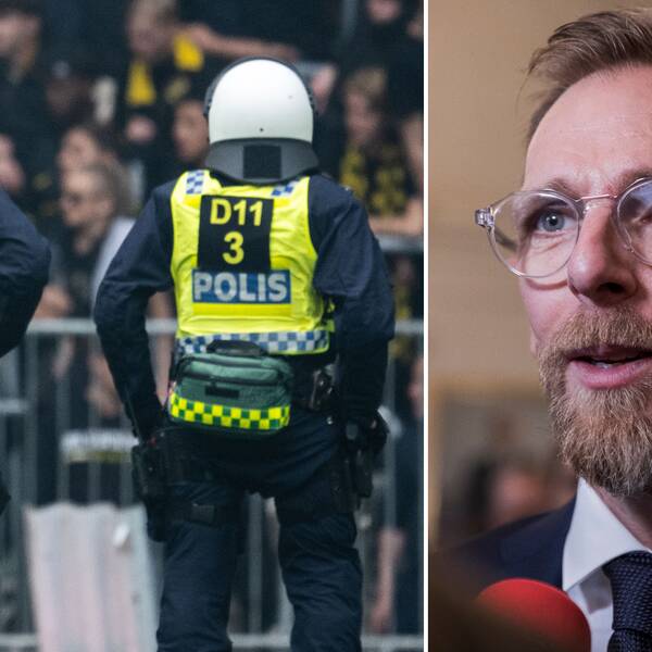 Hör idrottsminister Jakob Forssmed efter skandalscenerna i derbyt