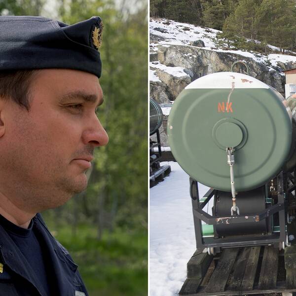 Örlogskapten Anders Ellström går igenom försvarets nya regelverk för sjöminor i svenska vatten.