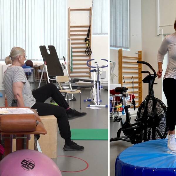 För Maria Larsson som fick obotlig cancer för ett och ett halvt år sedan betyder cancerrehabiliteringen mycket. Hör henne och Helene Sallow berätta om sina cancerresor och följ med under träningen.