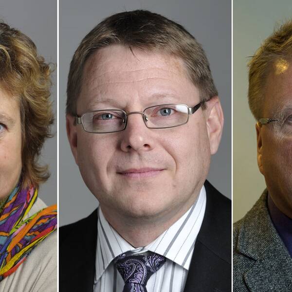 Cecilia Magnusson (M), Per Lodenius (C) och Bengt Eliasson (FP) är tre av kulturpolitikerna som skrivit under protesten.