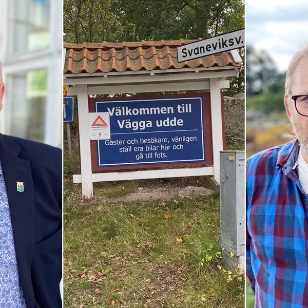 Kommunalrådet Magnus Gärdebring (M).  Före detta lokalpolitikern Anders Englesson.