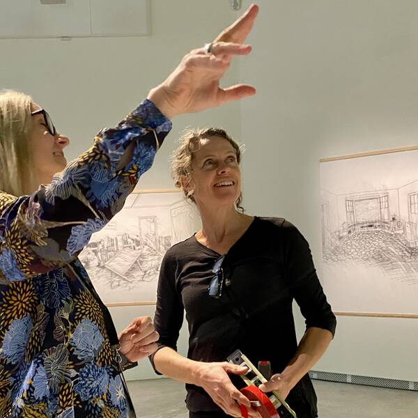 Nya, kreativa möten under Omställningsveckan ska ge en boost för klimatomställningen i Västmanland. Bild från konstinstallationen på Karlsgatan2 i Västerås.