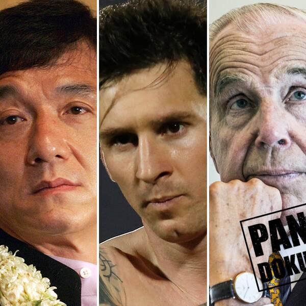 Ukrainas president Petro Porosjenko, filmstjärnan Jackie Chan och fotbollsspelaren Lionel Messi nämns i de läckta dokumenten. Även Anders Wall och Islands premiärminister Sigmundur Davíð Gunnlaugsson kan kopplas till dokumenten.