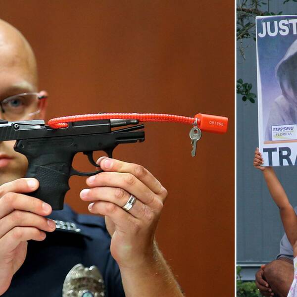 George Zimmermans pistol användes för att skjuta tonåringen Trayvon Martin till döds 2012.
