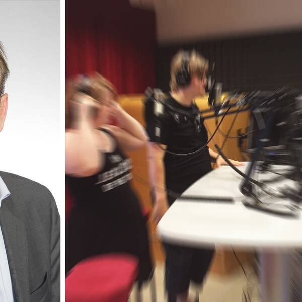 Johan Färnstrand, direktör vid Uppsala kommun, Vård- och omsorg. Radio Fyris