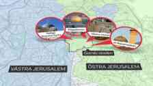 De tre världsreligionerna judendom, islam och kristendom har heliga platser i Jerusalems gamla stadsdel. 