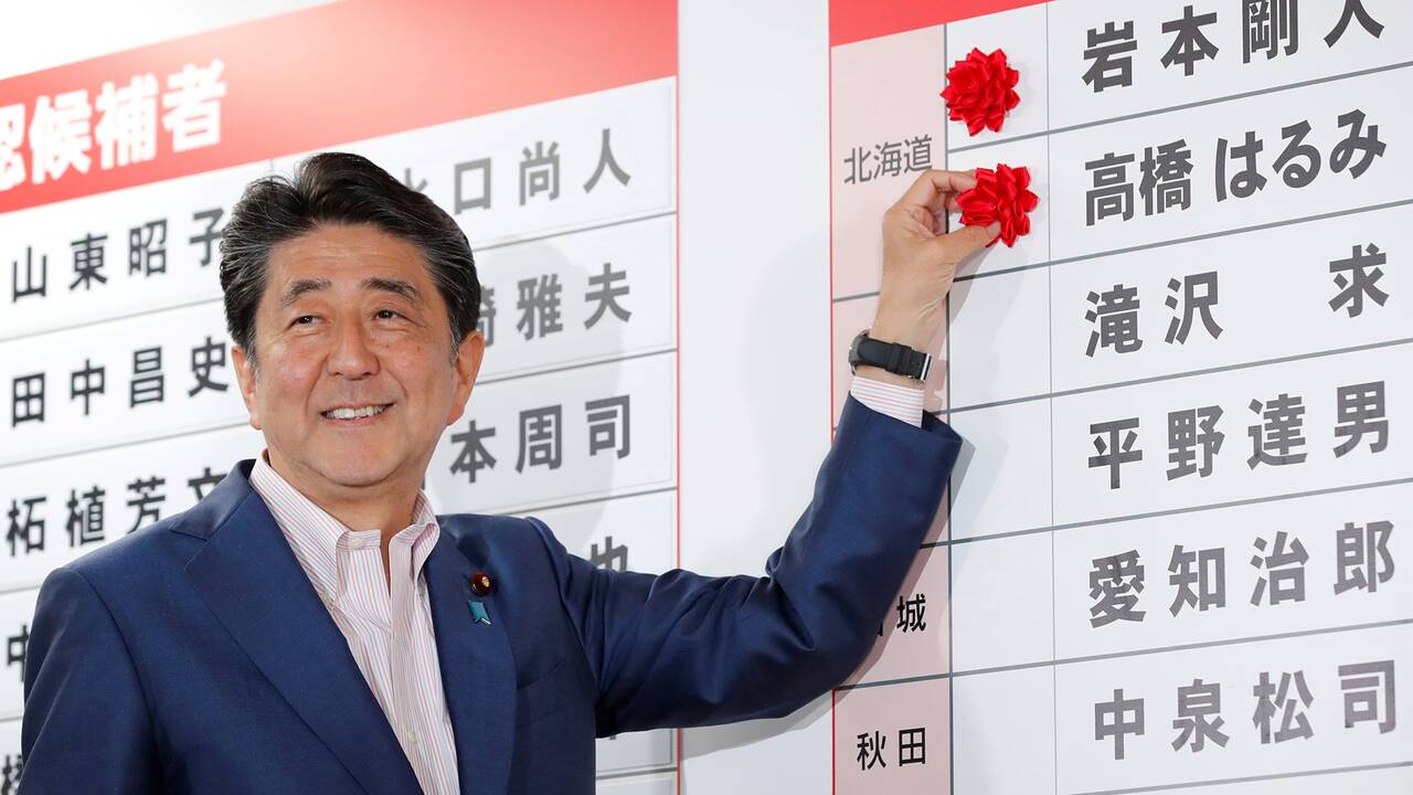 Abe Utropar Seger I Japanska Valet Svt Nyheter