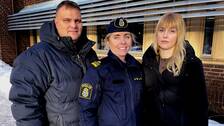 Till höger Isabell Björck, socialsekreterare som numera jobbar i polishuset. Till vänster Robert Gatugård, kommunens samordnare i narkotikafrågor. I mitten Helen Häggmark, chef för ungdomsenheten vid polisen.