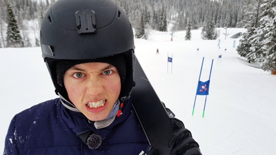 Slalom på en skida