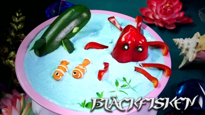 Fantasygott - Bläckfisk av paprika