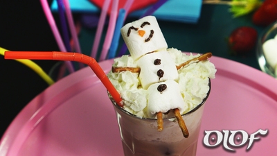 Iskall choklad med Olof-snögubbe