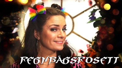 Regnbågsrosett
