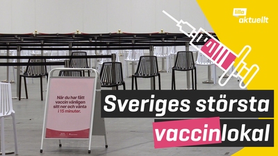 Sveriges största vaccinationscentral öppnas