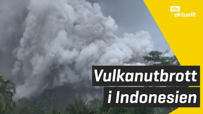 Stort vulkanutbrott i Indonesien