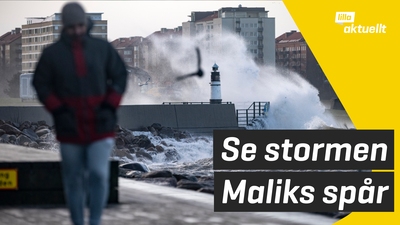Stormen Malik drog in över Sverige i helgen
